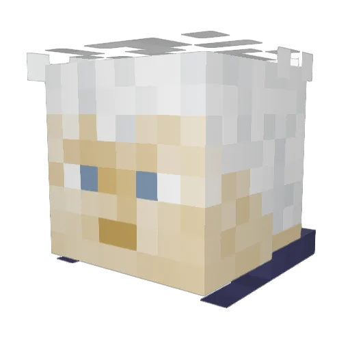 CPspeedy Minecraft avatar head, 3D render