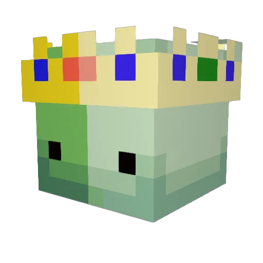 CQBra Minecraft avatar head, 3D render
