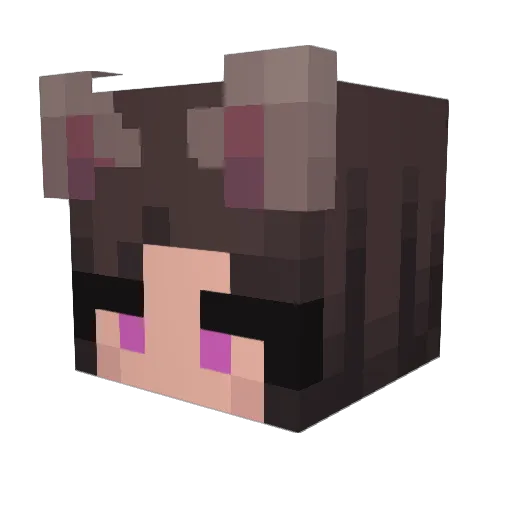 CQLWX Minecraft avatar head, 3D render
