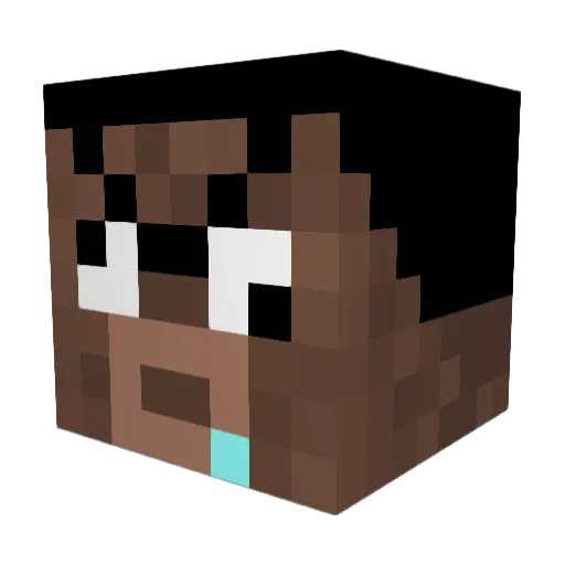CQZXY Minecraft avatar head, 3D render