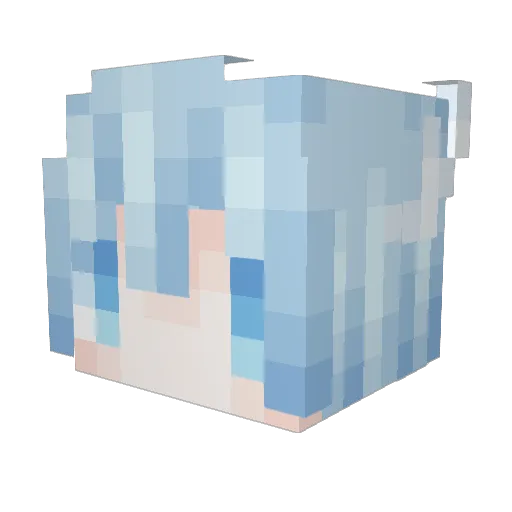 CQ_Polaris Minecraft avatar head, 3D render