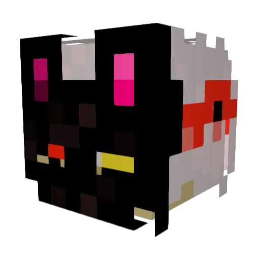 CR1SPYJO3 Minecraft avatar head, 3D render