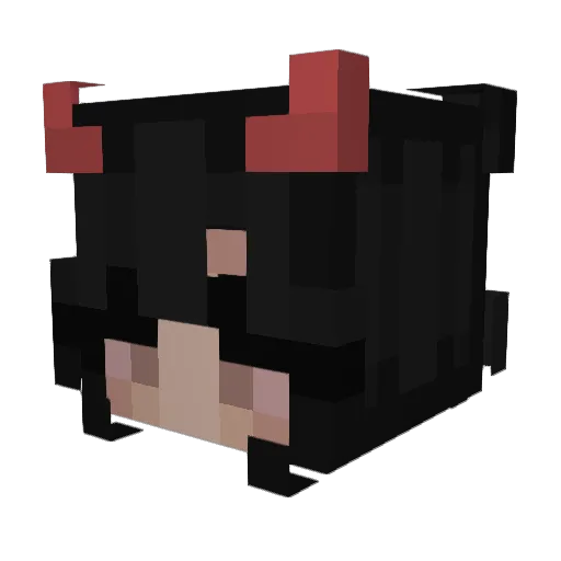 CR33P3RKAT Minecraft avatar head, 3D render