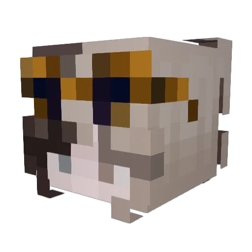 CR3SCENTM00N Minecraft avatar head, 3D render