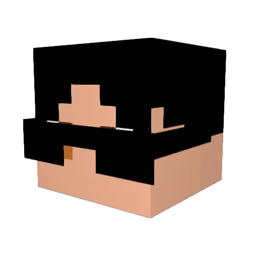 CR3SY Minecraft avatar head, 3D render