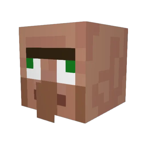 CR4811 Minecraft avatar head, 3D render