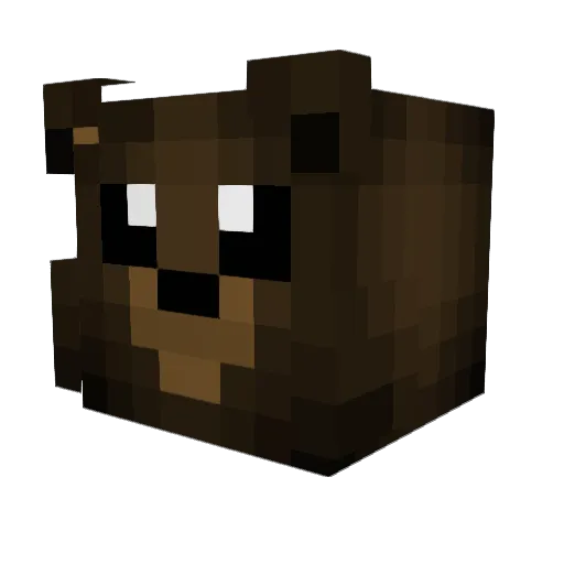 CRABL0RD Minecraft avatar head, 3D render