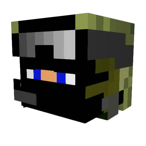 CRAFFING3 Minecraft avatar head, 3D render