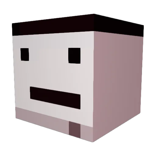 CRAFT4485 Minecraft avatar head, 3D render