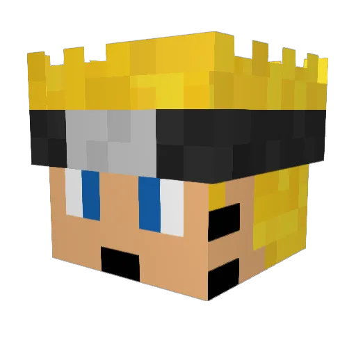 CRAGAN805 Minecraft avatar head, 3D render