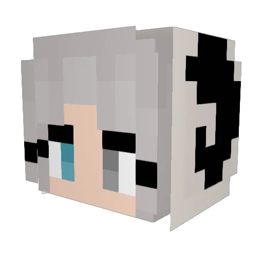CRANEASYLUM Minecraft avatar head, 3D render