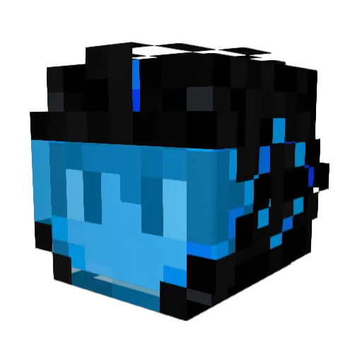 CRAX0 Minecraft avatar head, 3D render