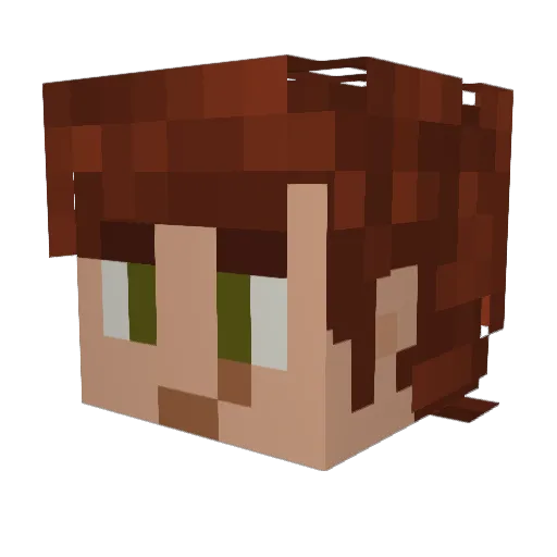 CRAZEDMARADER11 Minecraft avatar head, 3D render