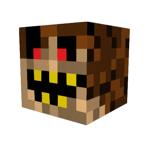 CRAZIAK15 Minecraft avatar head, 3D render