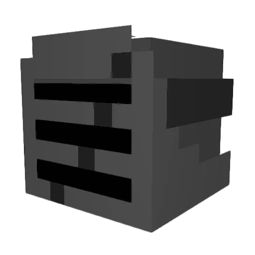 CRAZYDAV47 Minecraft avatar head, 3D render