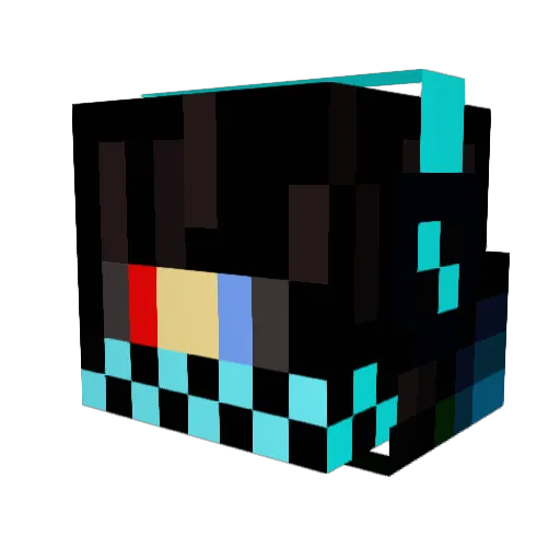 CRAZYDEFUSION Minecraft avatar head, 3D render