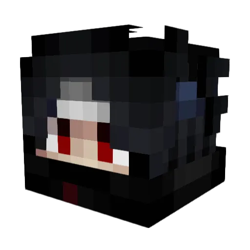 CRAZYFIRE_YT Minecraft avatar head, 3D render