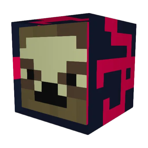 CRAZYPLAYZ564 Minecraft avatar head, 3D render
