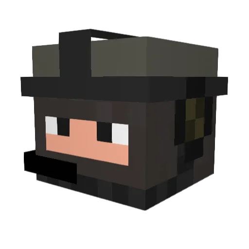 CRAZY_JDUCK Minecraft avatar head, 3D render