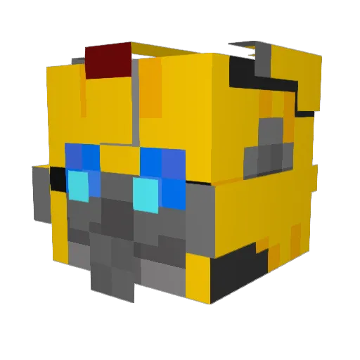 CRBKFKX Minecraft avatar head, 3D render