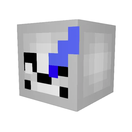 CRD716 Minecraft avatar head, 3D render