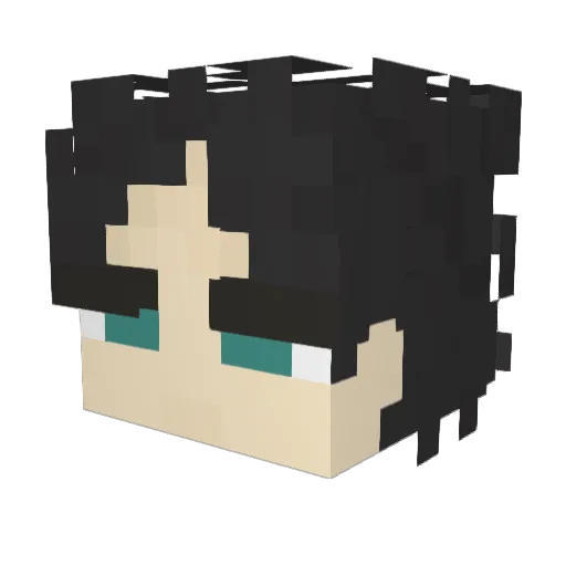 CREATIVS Minecraft avatar head, 3D render