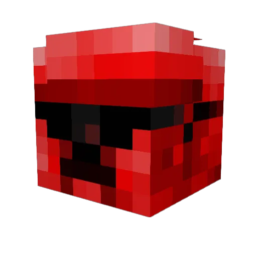 CREDprime Minecraft avatar head, 3D render