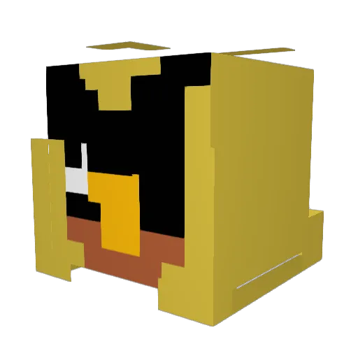 CREEEEP3R Minecraft avatar head, 3D render