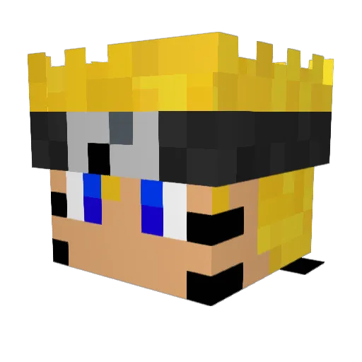 CREEPA876 Minecraft avatar head, 3D render