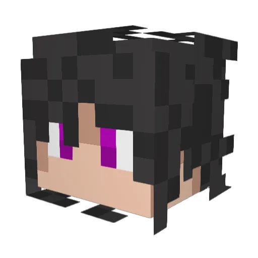 CREEPER1907 Minecraft avatar head, 3D render