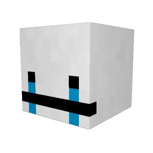 CREEPER999999 Minecraft avatar head, 3D render
