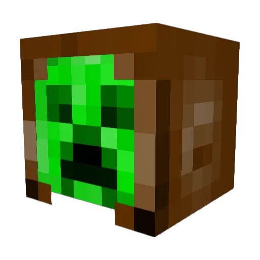 CREEPINGIRON Minecraft avatar head, 3D render