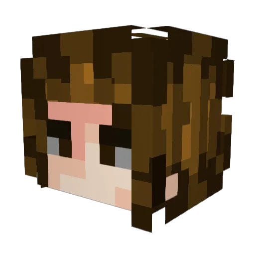 CREEPSO1 Minecraft avatar head, 3D render