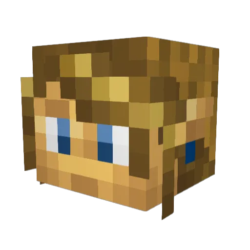 CRHavoc Minecraft avatar head, 3D render