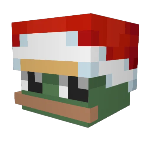 CRIGUS Minecraft avatar head, 3D render