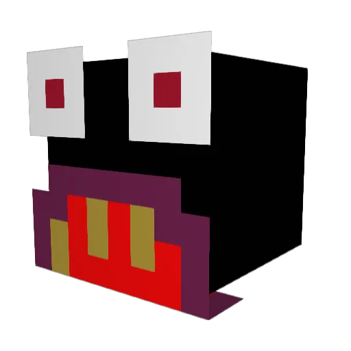 CRILLBUS_ Minecraft avatar head, 3D render