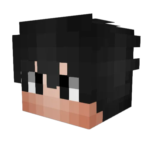 CRIOLODOCUPRETO Minecraft avatar head, 3D render