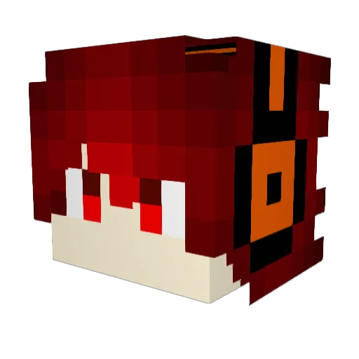 CRKev Minecraft avatar head, 3D render
