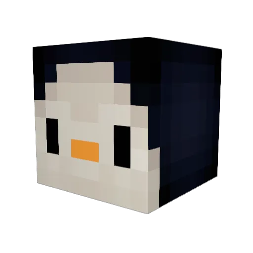 CRMS2 Minecraft avatar head, 3D render