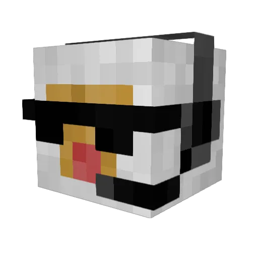 CROW7779 Minecraft avatar head, 3D render