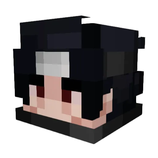 CROW_94 Minecraft avatar head, 3D render