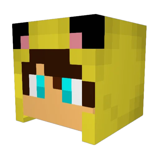 CROtoni Minecraft avatar head, 3D render