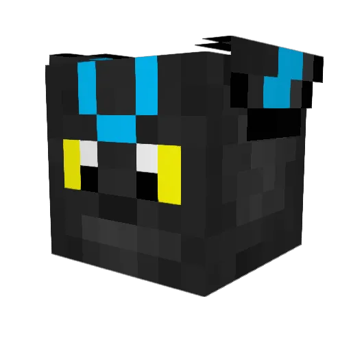 CRUCIAL14 Minecraft avatar head, 3D render