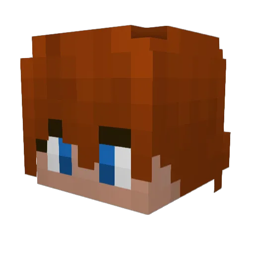 CRY315 Minecraft avatar head, 3D render