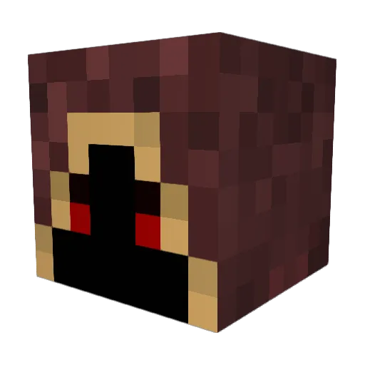 CRY96 Minecraft avatar head, 3D render