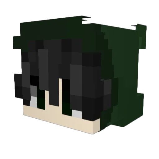 CRYFH_ Minecraft avatar head, 3D render