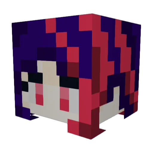 CRYPTICENTITY06 Minecraft avatar head, 3D render