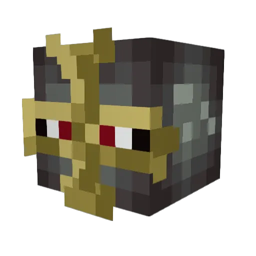 CRYRIM Minecraft avatar head, 3D render