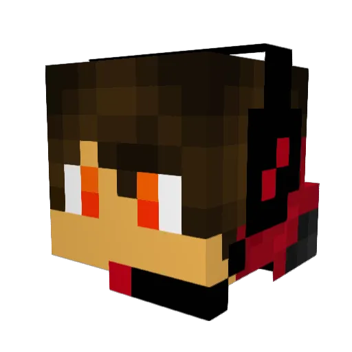 CRYSTYAN92 Minecraft avatar head, 3D render