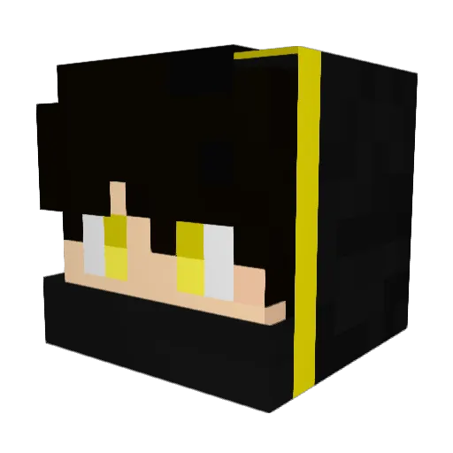 CR_882 Minecraft avatar head, 3D render